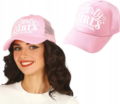Productafbeelding van Vrijgezellenfeesthoed, glamour, roze, variété, feestaccessoire, carnaval, evenement, hoofddeksel, feestmuts, truckerstijl, trendy, kleur: roze