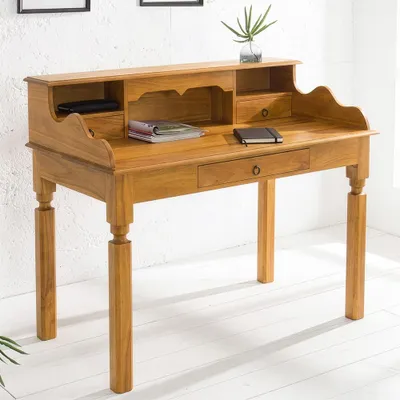 Produktbild von riess-ambiente Sekretär HEMINGWAY L 115cm braun honey finish massives Mangoholz Schreibtisch