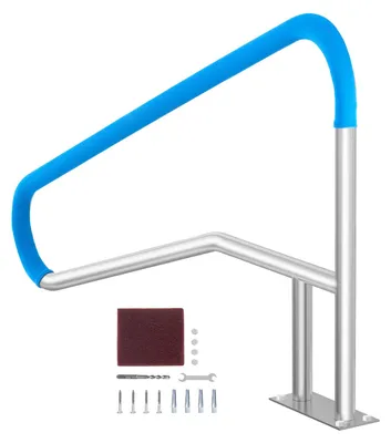 Productafbeelding van Zwembadtrap - Zwembadladder - Zwembadhandgreep - Poolrail - Roestvrijstalen Handgreep - 55 x 32 Inch
