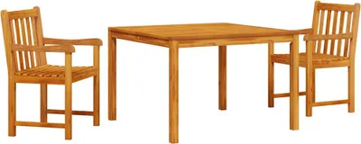 Immagine prodotto di Set da Pranzo per Giardino 3 pcs Marrone