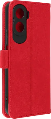 Produktbild von Avizar, Kunstleder-Klappetui mit Standfunktion für Honor 90 Lite, Rot
