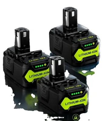Image de Remplacement de batterie, 18 V, capacité de 8 000 mAh, 8 000 mAh, lot de 3