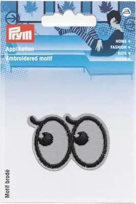 Obrázek produktu pro Nášivka reflexní oči, samolepicí/nažehlovací
