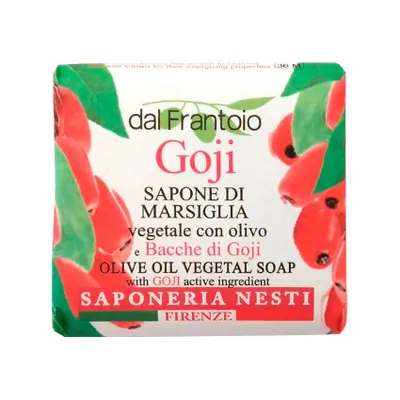 Obrázek produktu pro Nesti Dante Goji přírodní mýdlo z Olivového oleje 100g - Čistící a hydratační mýdlo s goji extraktem pro jemnou péči o pleť