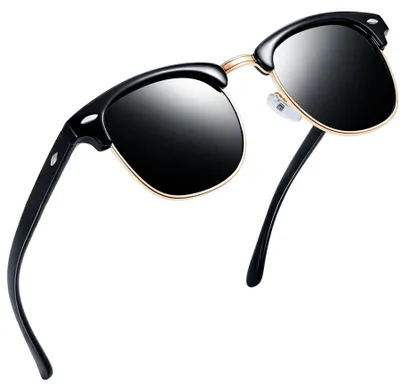 Produktbild von Joopin Klassische Halbrahmen Sonnenbrille Herren Polarisiert UV400 Fahren