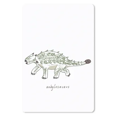 Produktbild von MuchoWow® Mauspad Mousepad Kinderzimmer - Dinosaurier - Ankylosaurus - Jungen - Mädchen - Kind 40x60 cm - Mousepads - Maus Mat - Pad - Mausunterlage - Schreibtisch Accesoire