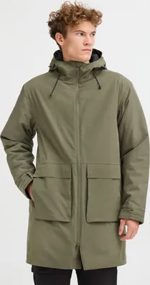 Produktbild von NORTH BEND NBKarim Herren Winterjacke Parka Mantel Regenjacke atmungsaktiv wasserdicht Kapuze Klettverschluss Eingriffstaschen Wassersäule 15.000 mm W-PRO Wetterschutzsystem