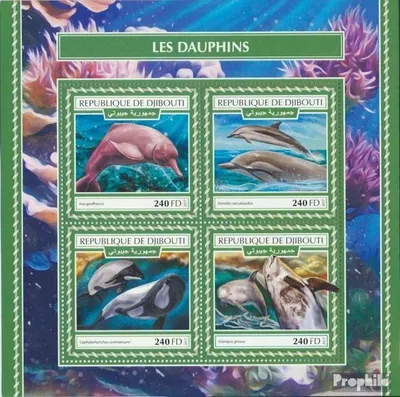 Produktbild von Briefmarken Dschibuti 2017 Mi 2007-2010 Kleinbogen (kompl. Ausg.) postfrisch Delfine