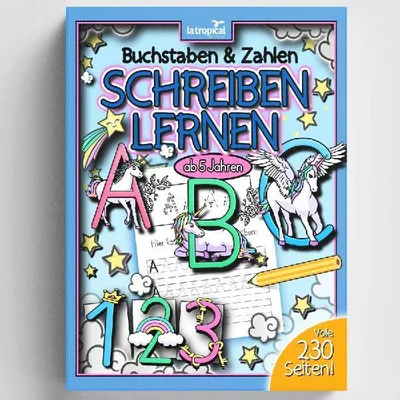 Produktbild von Buchstaben und Zahlen schreiben lernen ab 5 Jahren