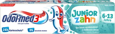 Immagine prodotto di Odol med3 dentifricio junior con fluoro da 6 a 13 anni 75ml