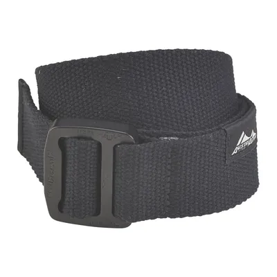 Schwarzer Webbandgürtel mit einer breiten 38mm Schnalle von Austri Alpin.