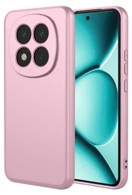 Productafbeelding van MobyDefend Hoesje - Geschikt voor Xiaomi Redmi Note 15 Pro Plus 5G  -  Matte Siliconen Backcover - Licht Roze