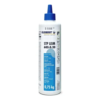 Produktbild von KLEIBERIT 605.0.20 STP Leim Klebstoff 0,75 kg beige – elastischer 1K-Kleber Holzleim für Holz, Metall, GFK, Glas & Beton im Innenbereich