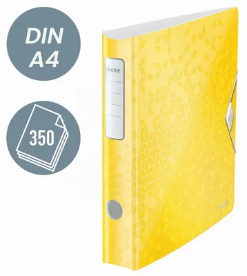 Image de Classeur mobile Leitz 180° ACTIVE WOW A4, 6,5 cm, jaune
