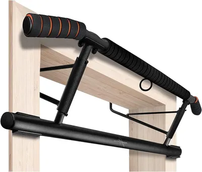 Produktbild von Klimmzugstange für Türrahmen – Fitnessstange – Krafttraining – Keine Schrauben erforderlich – 70-92 cm – Schwarz