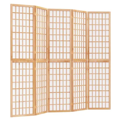 Image de Cloison de séparation pliable 5 panneaux 200x170 cm