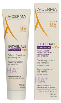 Produktbild von A-Derma Epitheliale Ultra Repair Anti-Marks Repair Cream SPF50+ 100ml