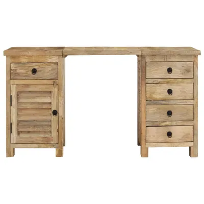 Zdjęcie produktu dla vidaXL Biurko z litego drewna mango 140x50x77 cm
