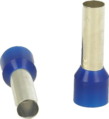 Image de Embouts DIN 46228 partie 4 isolés, taille L, code couleur DIN section 16 mm² bleu - 1 pièce