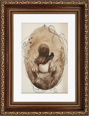 Produktbild von Fotorahmen Bronisław – Bronze, 18x24 cm mit Passepartout für 13x18 cm