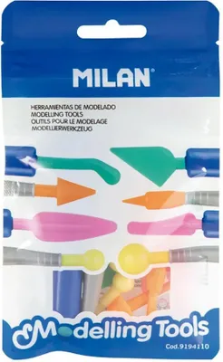 Produktbild von Milan Modelling tools, Modellierspatel, Kunststoff, 100 mm, 15 mm, 170 mm, 30 g