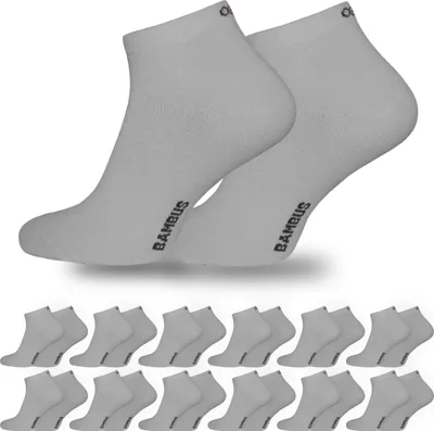 Produktbild von OCERA 6 Paar Bambus Kurzschaft-Socken (Uni) für Damen und Herren in verschiedenen Farben - 12x Weiß, 39-42