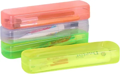 Produktbild von Zahnbürsten-Etui 4 Stück, Reisegröße, Zahnbürstenschutz für unterwegs