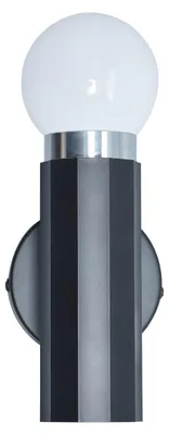 Zdjęcie produktu dla Kinkiet nowoczesny MACERA czarny piaskowany 1xE27x40W metal wym:16x10x9cm IP20 Italux