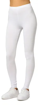 Produktbild von Merry Style Damen Lange Leggings aus Viskose MS10-143 (Weiß, L)