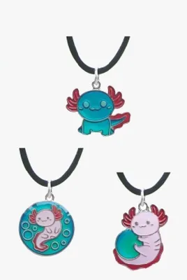 Produktbild von 1 Stimmungskette Axolotl, Kette Anhänger Modeschmuck Ketten Geschenke Schmuck