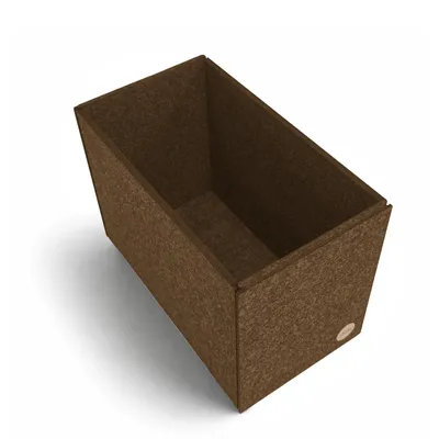 Produktbild von Aufbewahrungsbox CLEAN Filz 29 x 16,5 x 20,5 cm ohne Deckel in hellbraun meliert