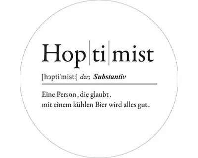 Produktbild von Glasbild Hoptimist GLR223 Ø 50 cm