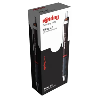 Produktbild von rOtring 1904691 Tikky-Druckbleistift | farblich gekennzeichnet | 0,5 mm | burgunderroter Schaft | 12er-Box