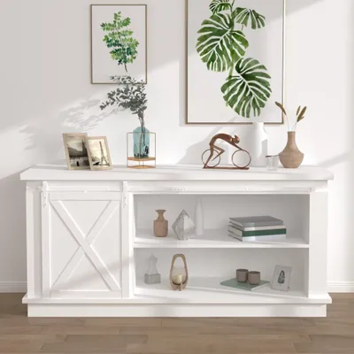 Produktbild von vidaXL Mini Schiebetürbeschlag Set für Schranktüren Kohlenstoffstahl 183 cm