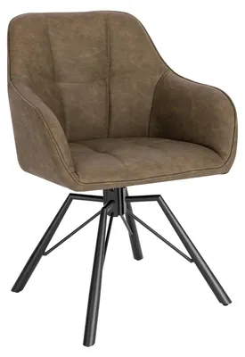 Obrázek produktu pro Židle - Jídelní židle - Otočná jídelní židle - Ergonomická - Jídelní židle s područkami - Pohodlná