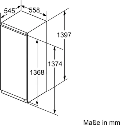 Immagine prodotto di Frigorifero 1 porta integrabile a pantografo 222l a ++ Siemens KI51FADE0
