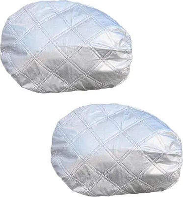 Produktbild von Seitenspiegel Schneedecke Spiegel Frostschutz Abdeckung: 1 Paar Rückspiegel Regenschutz Seitenspiegelabdeckung Autospiegel Schutzhülle Schneeabdeckung Auto Außenspiegel Frostabdeckung (Silber)