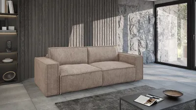 Produktbild von Sofa 3-Sitzer mit Schlaffunktion VAJANA Stoff Tilia Beige