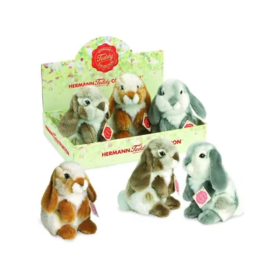 Immagine prodotto di Coniglietto di peluche accovacciato 19 cm 1 pezzo assortito
