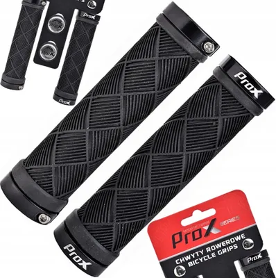 Produktbild von Prox | Fahrradgriffe GP-93 - 130 mm - Schwarz - Ergonomisch und komfortabel - Mit Hörnchen