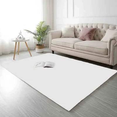 Produktbild von Waschbarer Teppich Schlafzimmer Wohnzimmer Kurzflor rutschfest flauschig