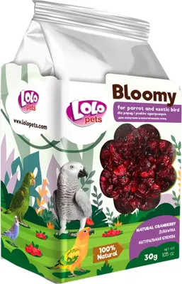 Immagine prodotto di LoLo Pets Bloomy mirtilli rossi essiccati per pappagalli e uccelli esotici - 30g