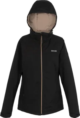 Produktbild von Regatta - "Frelton" Jacke, wasserfest für Damen RG11288 (42 DE) (Schwarz/Warm Taupe)