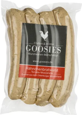 Produktbild von Hähnchenbratwurst Tomate-Mozzarella
