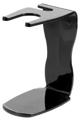Immagine prodotto di Supporto per pennelli da barba in plastica, ideale per uomini, con design compatto per un'organizzazione ottimale degli strumenti da barba, colore nero