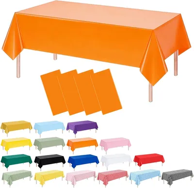 Obrázok produktu pre Jednorazové obrusy, 4 kusy, 137 x 274 cm, vodeodolné, vhodné na párty