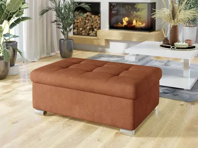 Obrázek produktu pro Taburetka do obýváku NELLI 2 - hnědá 3