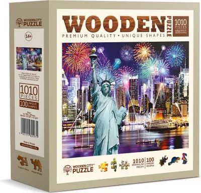 Obrázok produktu pre WOODEN CITY Drevené puzzle Night New York 1010 dielikov