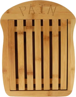 Produktbild von Brotbrett, Krümelkompartment, 34,5 x 26 cm,es Bambus, für Küche