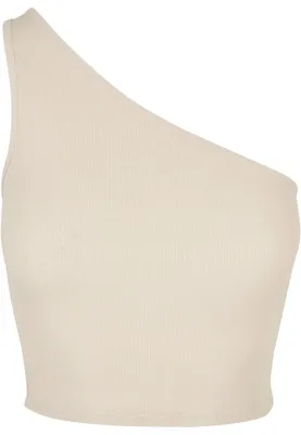 Produktbild von Urban Classics Damen Ladies Cropped Asymmetric Top softseagrass, M
